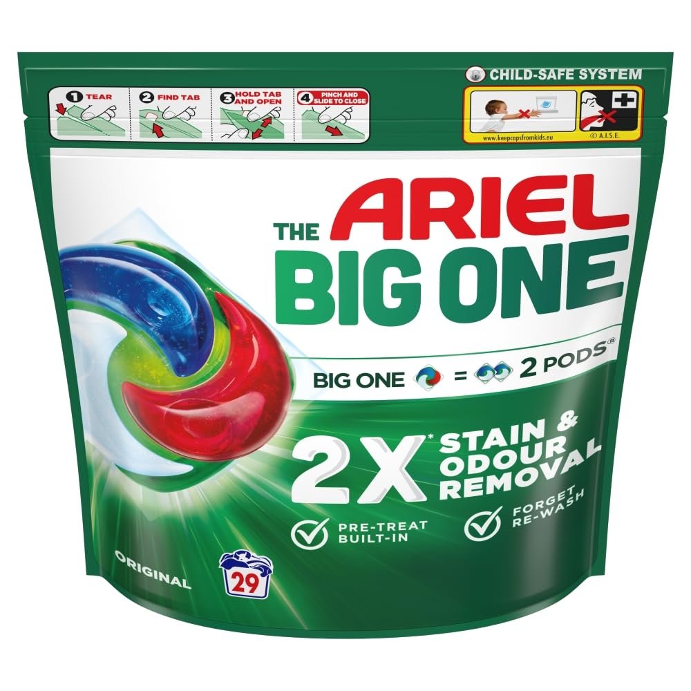 Ariel Original The Big One Laundry Pods, 29 Washes