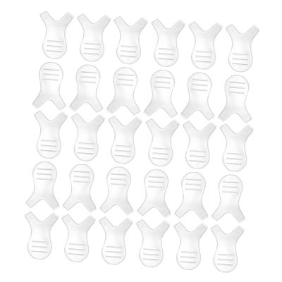 WRITWAA Y-Shaped Eyelash Brushes, 30-Piece Plastic Makeup Tool Set