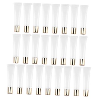 BATHVEVE 25-Piece 15 ml Transparent Plastic Lip Balm Tubes