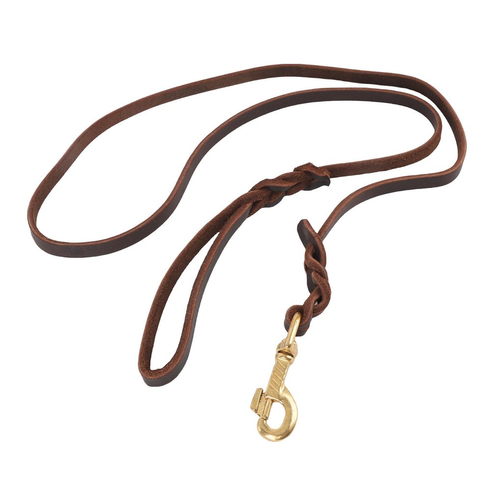 Strong, Soft Faux Leather Dog Leash with Comfortable Grip