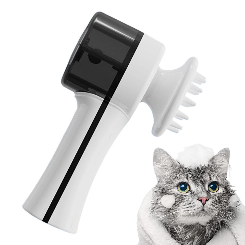 Dog Bath Brush with Soap Dispenser