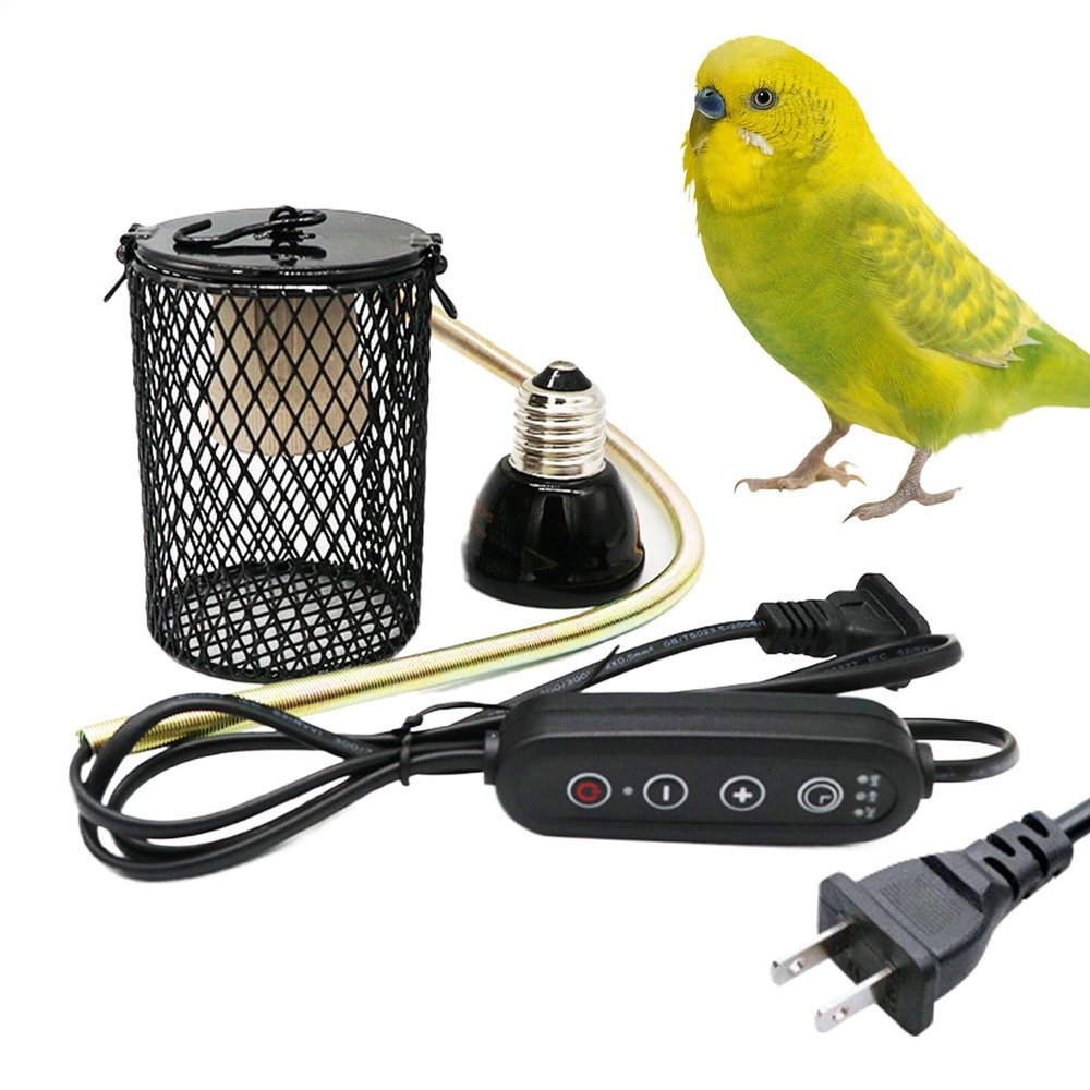 Reptile Heat Lamp Guard with Protective Mesh