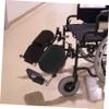 2-Piece Black Leather Wheelchair Leg Supports view 4