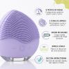 Electric Facial Cleansing Brush, Rechargeable Silicone Ultrasonic Massager, IPX6, Purple view 2