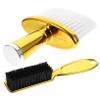 Neck Hair Brushes, 2-Piece Set, Plastic, Gold view 1