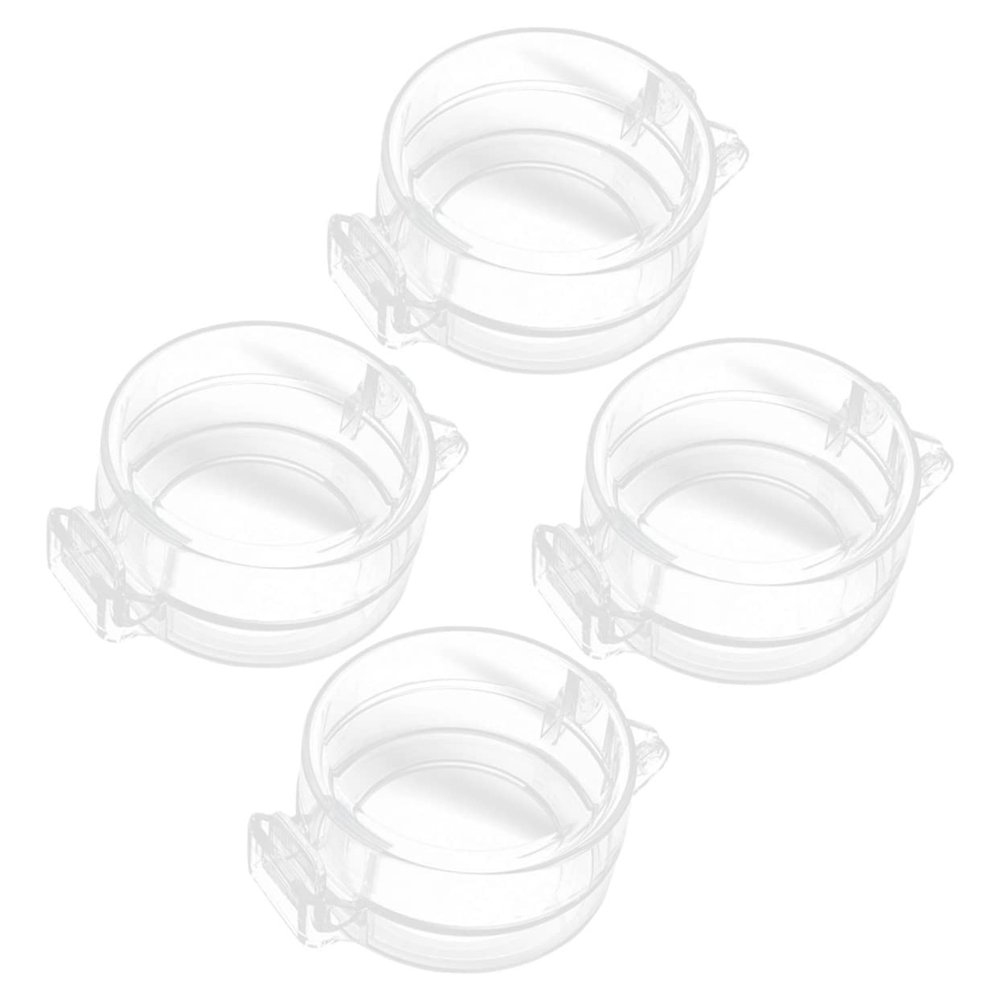 PERSELOSO 4-Pack Childproof Door Handle Locks, ABS Plastic, Adhesive, Tool-Free