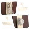 PERSELOSO 4-Pack Childproof Door Handle Locks, ABS Plastic, Adhesive, Tool-Free view 3