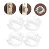 PERSELOSO 4-Pack Childproof Door Handle Locks, ABS Plastic, Adhesive, Tool-Free view 4
