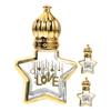 VALICLUD 3-Piece Star-Shaped Glass Roller Bottles view 1