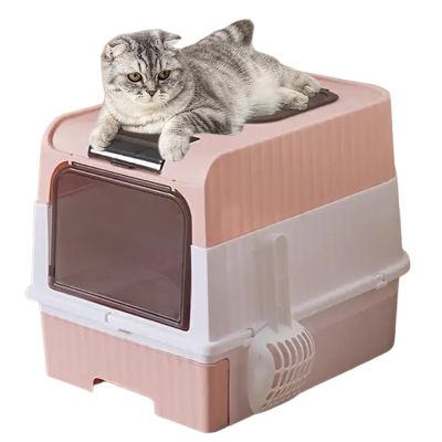 Large Cat Litter Box with Odor Control