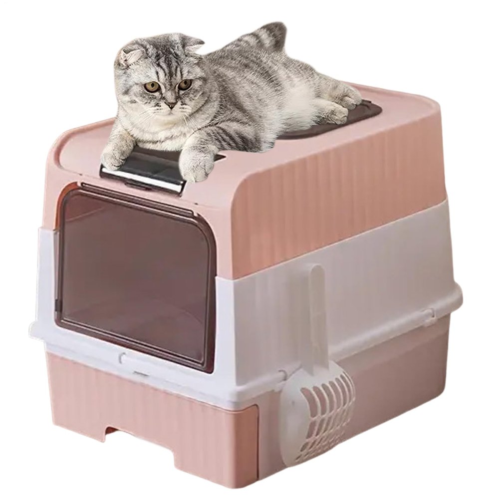Large Cat Litter Box with Odor Control