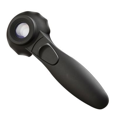 WRITWAA Jewelry Loupe Handheld Magnifying Glass with LEDs, Portable, Black