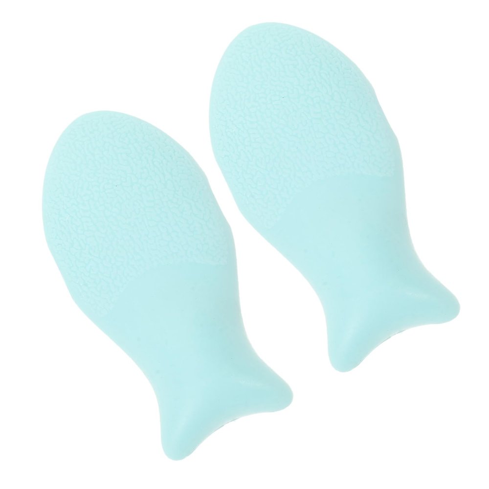 NIYANGLE 2-Piece Makeup Puff for Seamless Application, Small Fish Shape, Skin-Friendly, Reusable, for Powder and Foundation