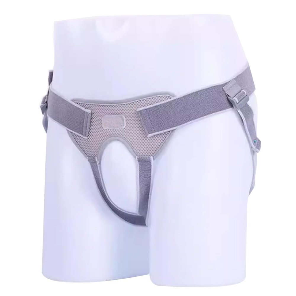 DJJYCTNM Inguinal Hernia Belt for Men and Women, Single/Double Hernia Support with 4 Removable Compression Pads (L)