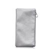 SHERCHPRY Silver PU Leather Cosmetic Bag with Zipper view 1
