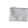 SHERCHPRY Silver PU Leather Cosmetic Bag with Zipper view 2