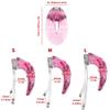 Male Soft Cover Chastity Device with Fufu Clips and Adjustable Belt, 3-Piece Cross-Dressing Set - A27DE (Pink Transparent) view 4