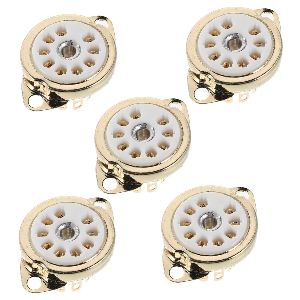 12AX7 9-Pin Vacuum Tube Socket, Front-Mount with Protective Function