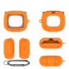 Pidynx Protective Case for Beats Powerbeats Pro 2, TPU + PC, Dust-Resistant Cover with Built-In Stand, Snap-On Design, Scratch and Drop Protection, Slim Fit, Portable Case (Orange) view 1