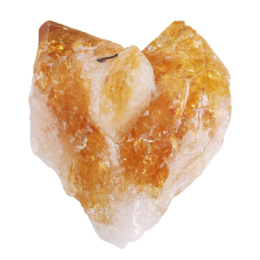 KYEYGWO Natural Citrine Raw Crystal Specimen, 50–100 g
