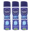 3x NIVEA MEN Dry Active Antiperspirant Deodorant Spray, 150 ml Each view 1