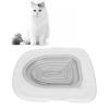 Tyenaza Cat Toilet Training Kit, Universal Reusable Eco-Friendly Cat Toilet Trainer (White Tray, 1 Gray Inner Insert) view 1