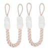 Child-Safe Door Stopper with Rope Handle, 2-Pack, White view 1