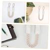Child-Safe Door Stopper with Rope Handle, 2-Pack, White view 3
