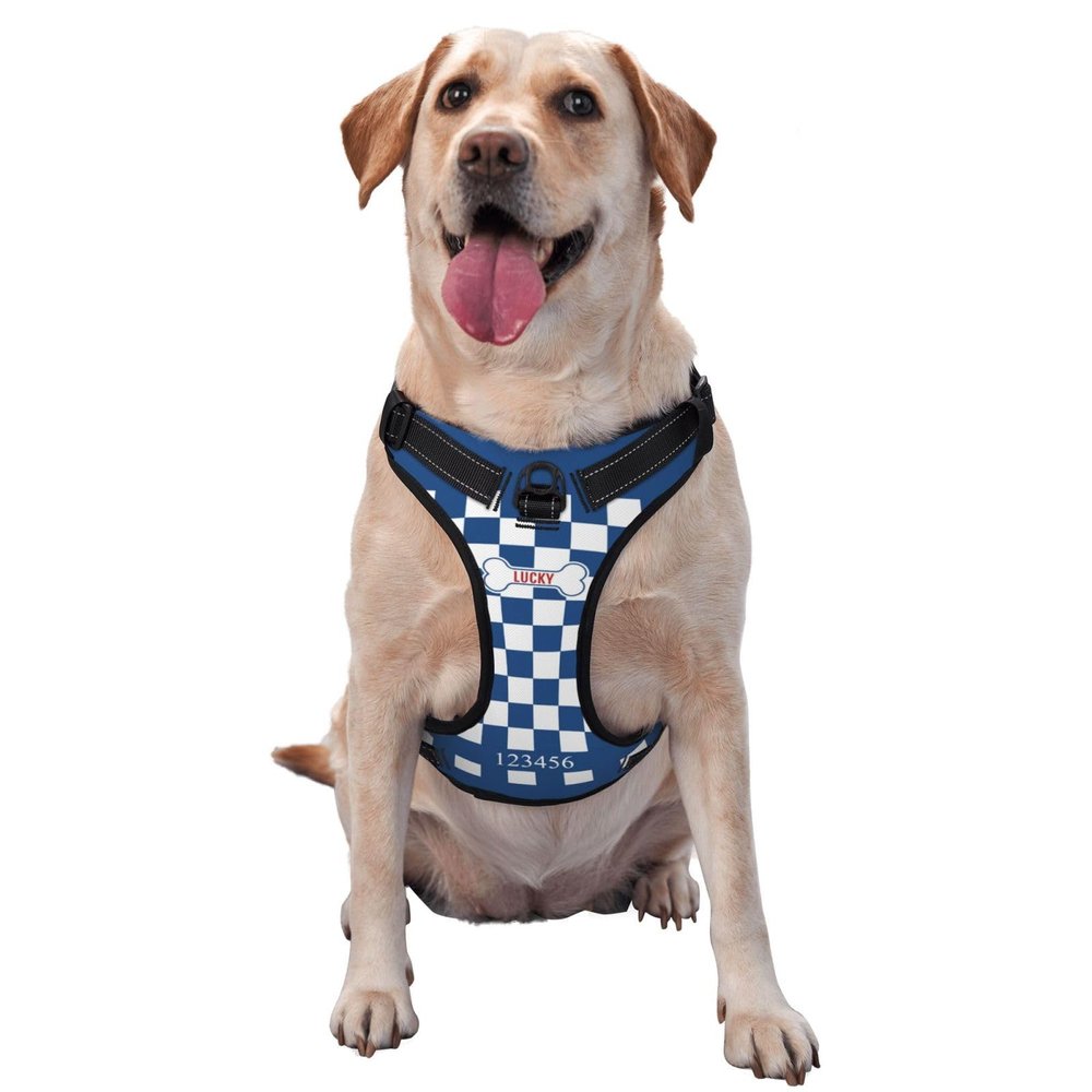Personalized No-Pull Dog Harness with Name and Phone Number