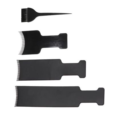 XUCZHAI 4-Piece Hair Highlighting Boards and Coloring Brushes for Foiling and Highlights