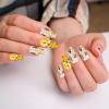 Yorajuy Cute Medium-Length Press-On Nails, 24-Piece Bee & Flower Set view 2