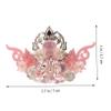 Han-Style Chinese Tiara Classic Alloy Hairpin, Pink view 2