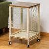Bird Cage, Indoor Aviary with Panoramic Glass and Accessories view 1