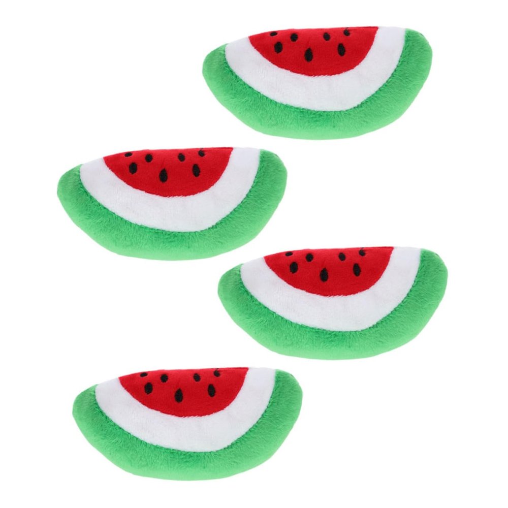 CIYODO 4-Pack Squeaky Dog Toy - Watermelon Shape