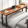 Overbed Table with Wheels, Mobile Bedside Desk, Adjustable Laptop Table view 2