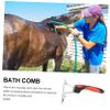 Hemobllo Rubber and Metal Horse Hair Rake with Ergonomic Handle view 2