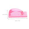 BAZEITFLOW Nail Brushes, 4-Pack, Pink view 2