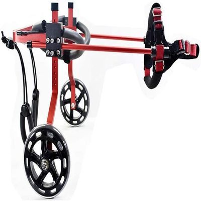 NXTFNRNX Adjustable Dog Wheelchair Scooter, Aluminum Alloy, for Pets with Disabled or Paralyzed Hind Legs, Blue, Size M