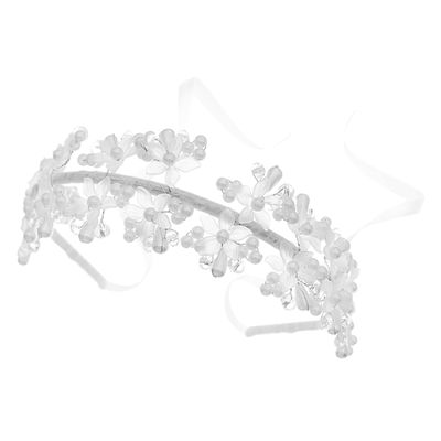Pearl Headband, Silver Alloy, for Brides and Girls