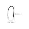 Glow-in-the-Dark Zipper Pulls for Backpacks, PU, 20 Pieces, Black view 2