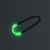 Glow-in-the-Dark Zipper Pulls for Backpacks, PU, 20 Pieces, Black view 3