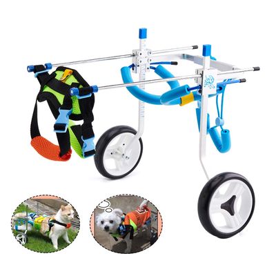 Adjustable Rear-Leg Pet Wheelchair for Dogs and Cats