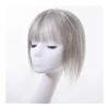 Human Hair Topper for Women, 360° 3D Coverage, Medium Bangs, Brown Mix Dark Blonde view 4