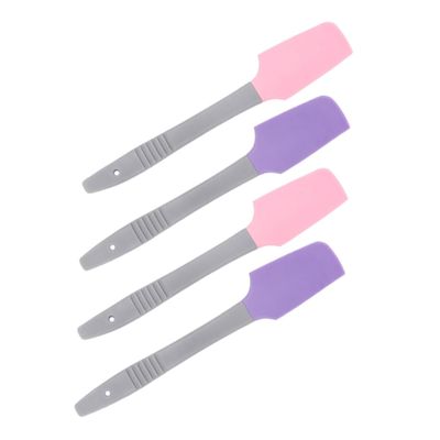 Portable Wax Spatula, Silicone and PP, Purple-Pink