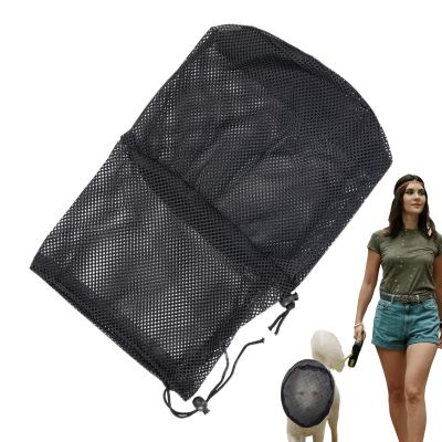 Dog Face Shield – Adjustable Breathable Mesh Muzzle with Nose Opening