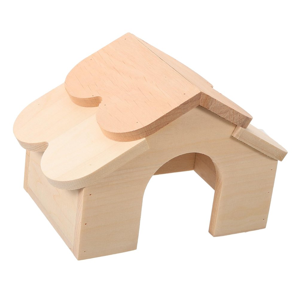 HOMOBABE Wooden Hideout for Small Pets