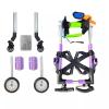 NXTFNRNX Adjustable Dog Wheelchair with Front and Rear Wheels, Hip Support Cart for Injured Dogs, All-Terrain Leg Brace for Dogs with a Rear-Leg ACL Tear view 3