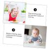 UPKOCH 4-Piece Cotton Bibs for Boys and Girls, Random Colors view 3