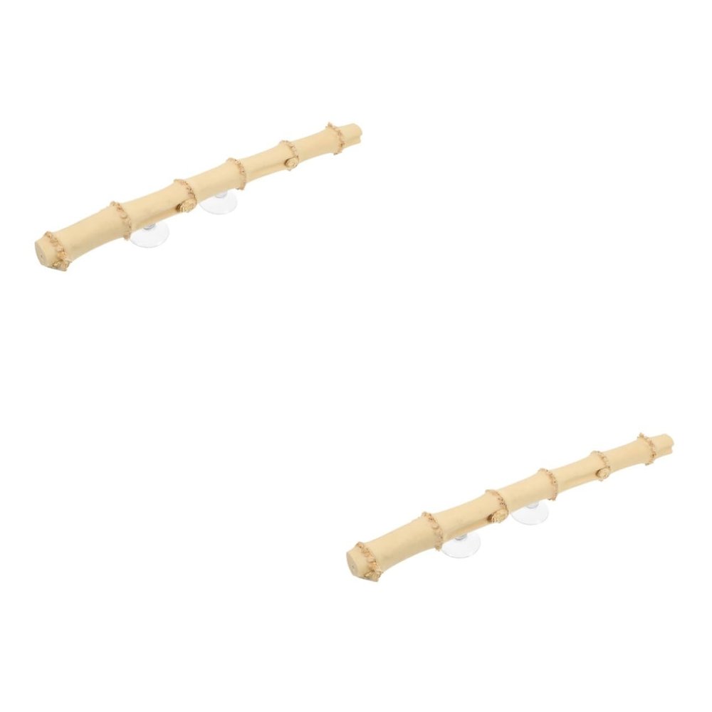 ifundom 2-Piece Bamboo Root Reptile Climbing Toy and Terrarium Decoration