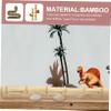 ifundom 2-Piece Bamboo Root Reptile Climbing Toy and Terrarium Decoration view 4